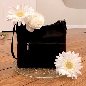 Koltov 90s 00s black shiny canvas bag super trendy